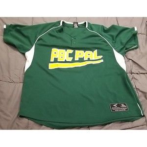 Easton Baseball Jersey Mens XL Palm Beach County Police Athletic League Green 28